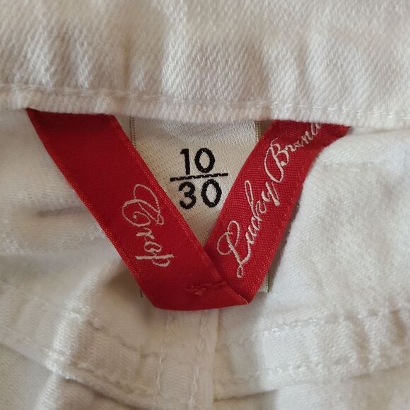 Lucky Brand White Cropped Jeans (10/30) - Picture 5 of 5